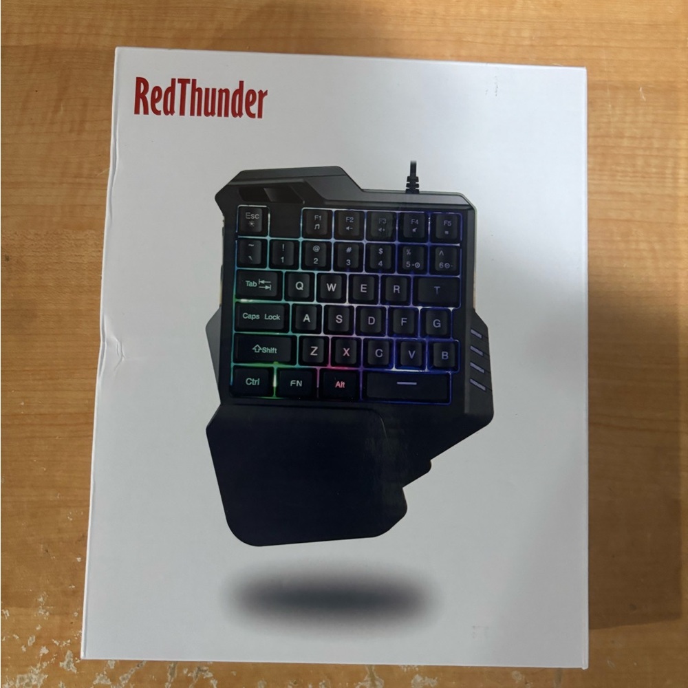 One-Handed RGB Gaming Keyboard - Black
